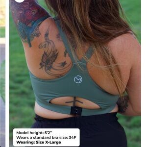 Sage Green Nursing Sports Bra